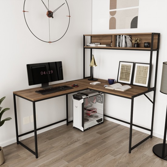 Cornermaster Raflı L Köşe Çalışma Masası Cornermaster Raflı L Köşe Çalışma Masası