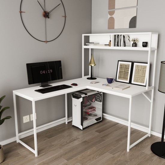 Cornermaster Raflı L Köşe Çalışma Masası Cornermaster Raflı L Köşe Çalışma Masası